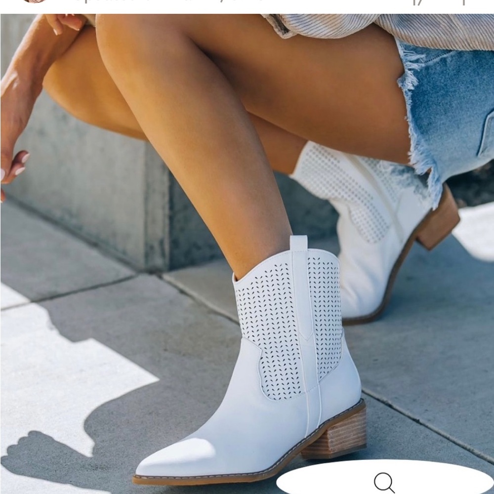MI.IM Vici Perforated Western Boot 8.5 Rodeo Bridal - Picture 2 of 7